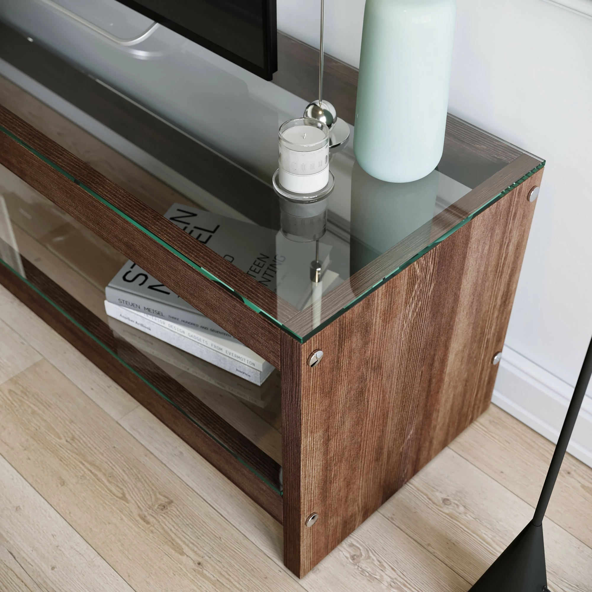 Komodë TV Hanah Home, TV300, ngjyrë arre