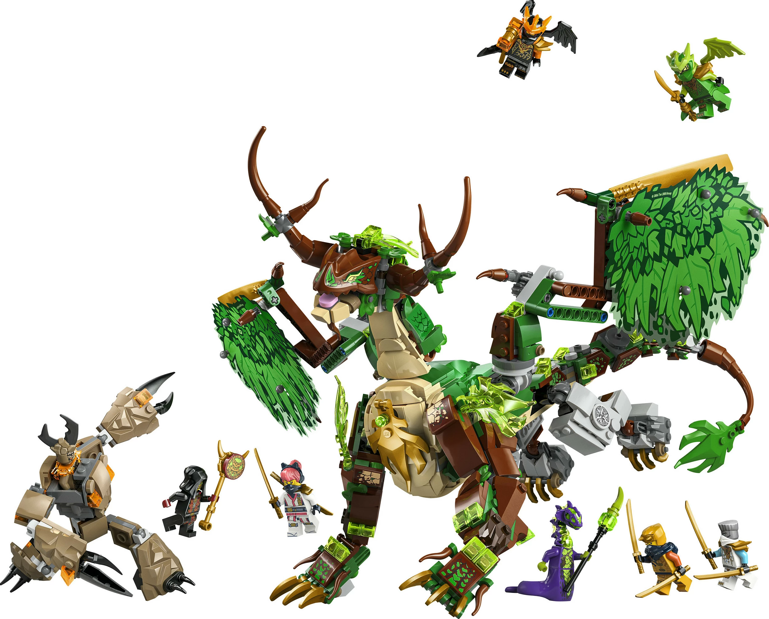 Set ndërtimi LEGO NINJAGO 71859 The Dragon of Life, 1050 copë, multikolor