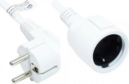 Kabllo rryme GoodConnections Alcasa P0102-W020, 2 m, Schuko Type E+F në Type F, 16A 250V, e bardhë