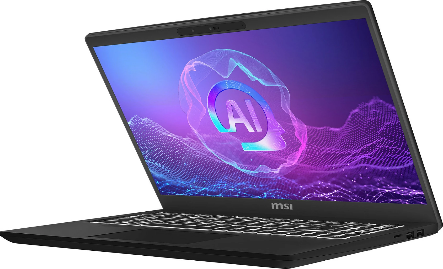 Laptop MSI Modern 15 H AI C2HMG-288FRNN, Core Ultra 5 225H, 16GB RAM, 512GB SSD, Windows 11 Pro, tastierë AZERTY FR, i zi