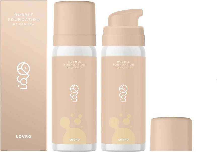 Fondatinë primer për femra LOVRO Bubble Foundation 02 Vanilla 50ml