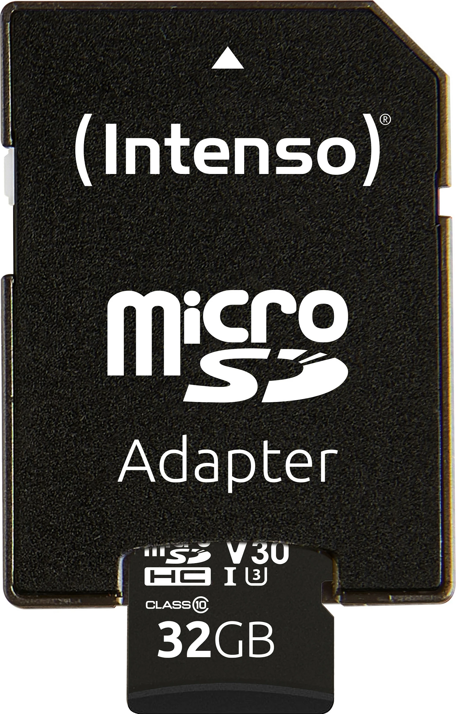 Kartelë memorje Intenso microSDHC 32GB, UHS-I U3 V30, Class 10, me adapter SD, e zezë