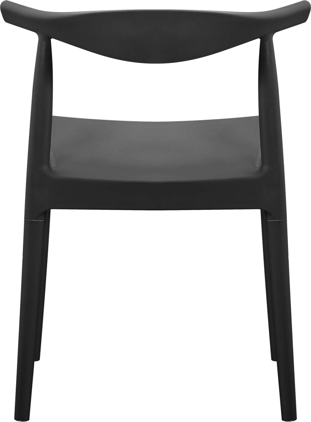 Karrige për ngrënie jashtë ALOR, polipropilen e zezë, FH6624.02, 47x55x74.5cm, set prej 4 copë