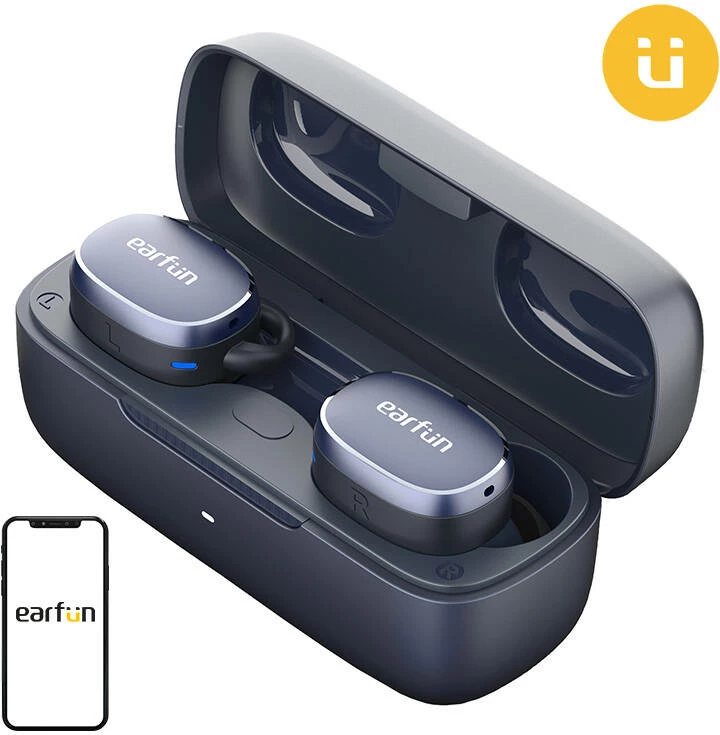Kufje TWS EarFun Free Pro 3, ANC, blu
