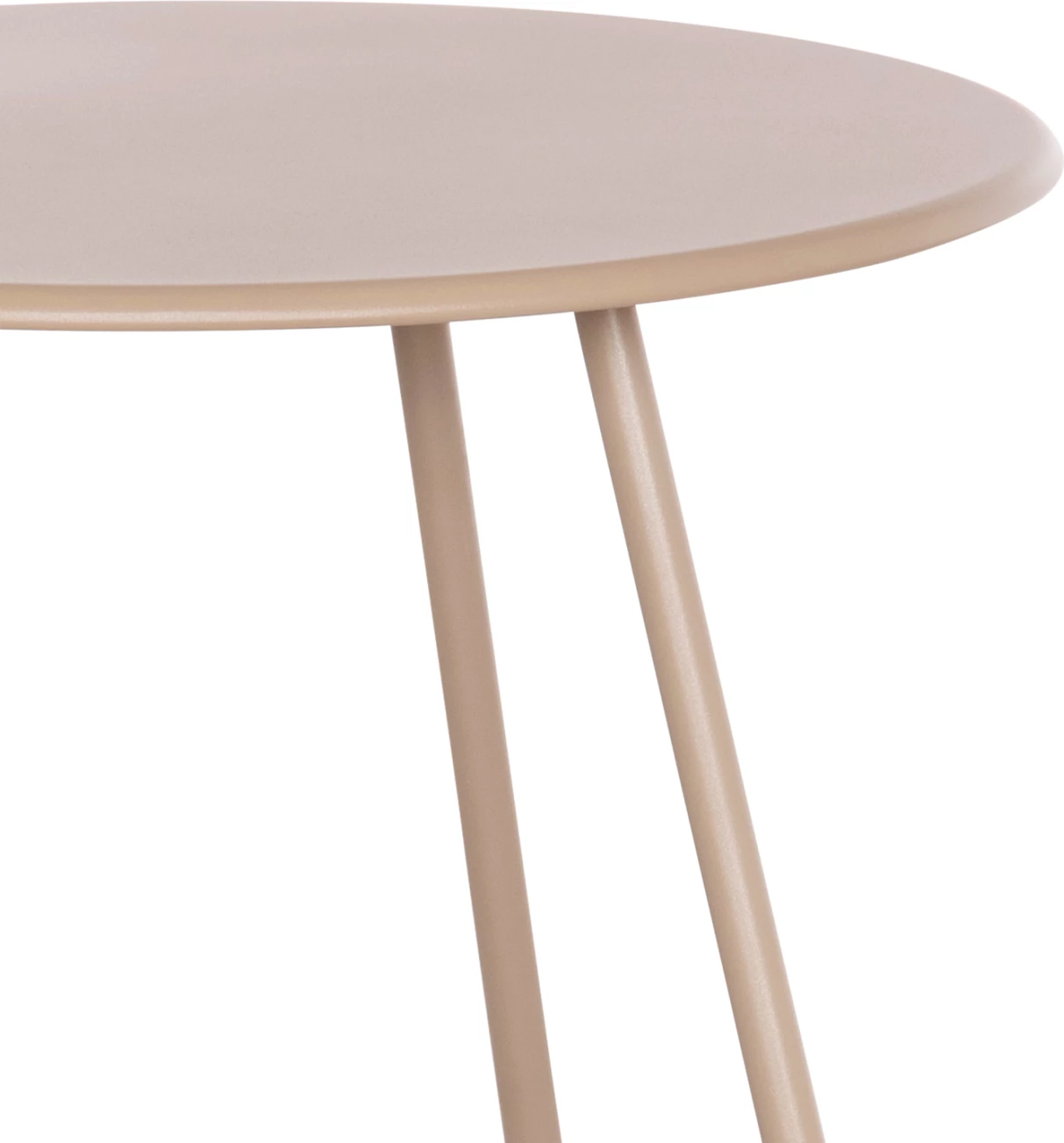 Tavolinë anësore e rrumbullakët, ngjyrë kapuçino, SAMMON FH6271.03, Φ45x50Hcm