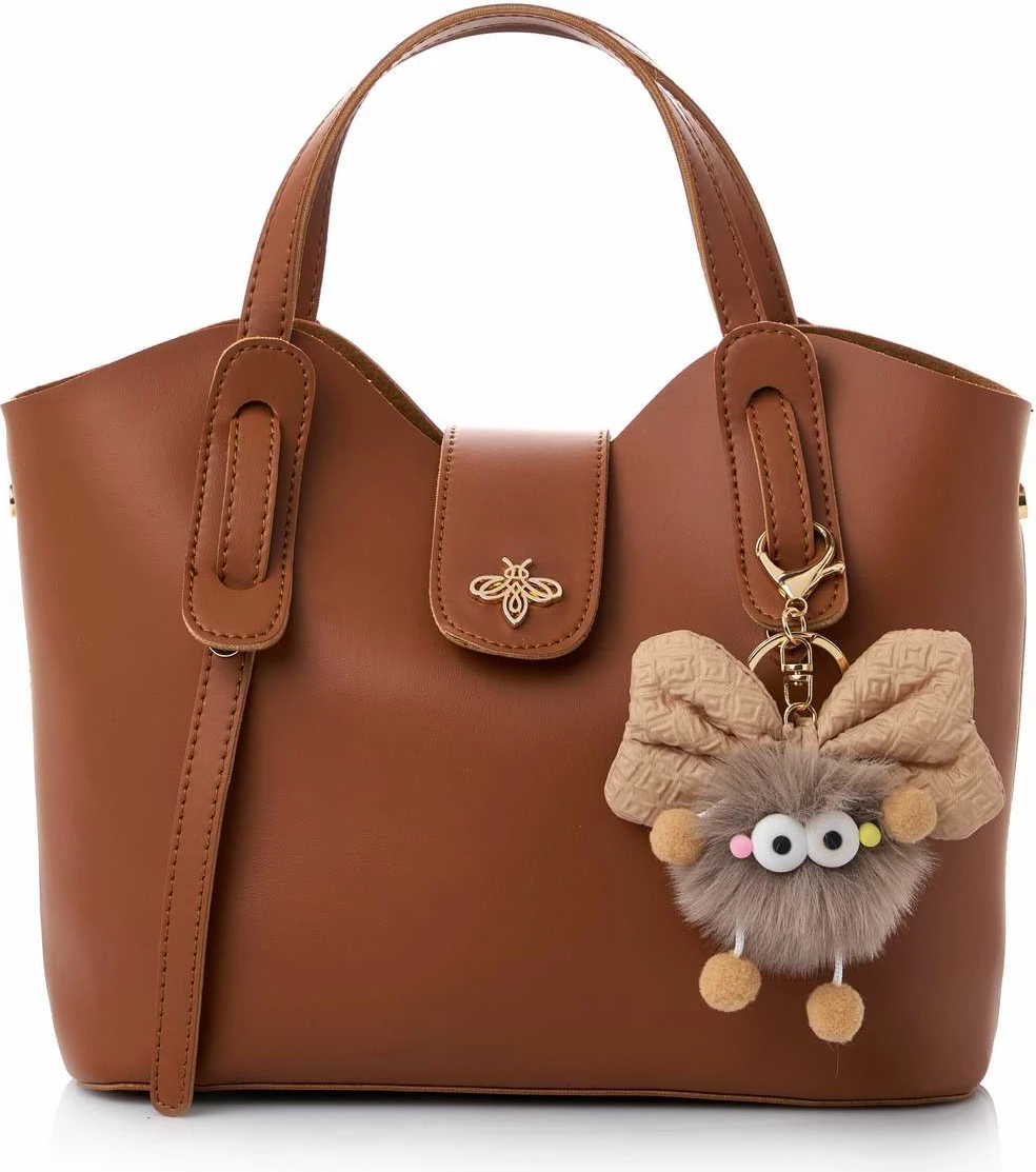 Çantë krahu Lucky Bees, ngjyrë tan