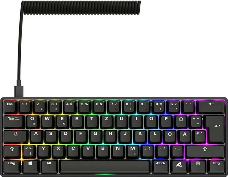 Tastierë gaming Sharkoon Skiller SGK50S4 Gen2, PBT, RGB, DE