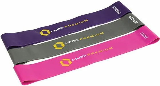 Mini band HMS GU04 Pro Set 60 cm, set 3 copë, multicolor