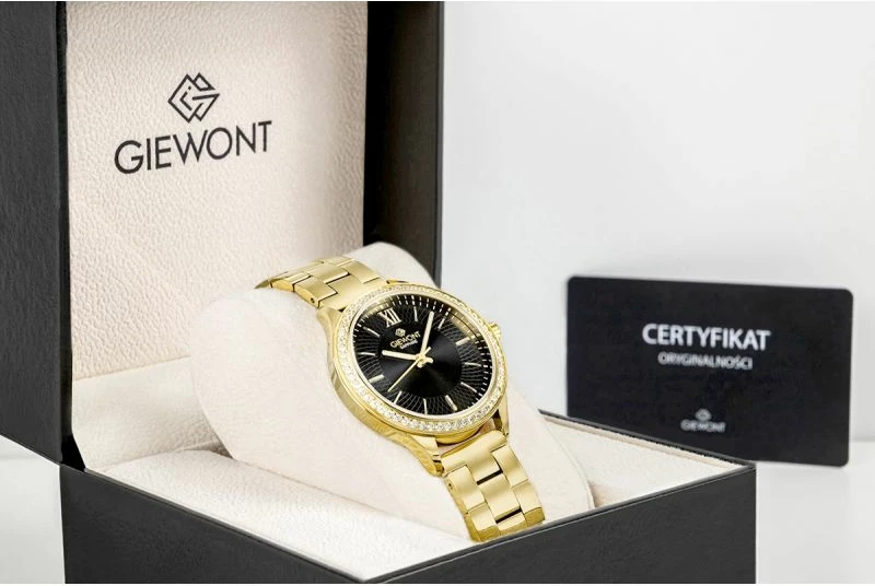 Orë dore femrash Giewont GW1140-B4, gold black, set