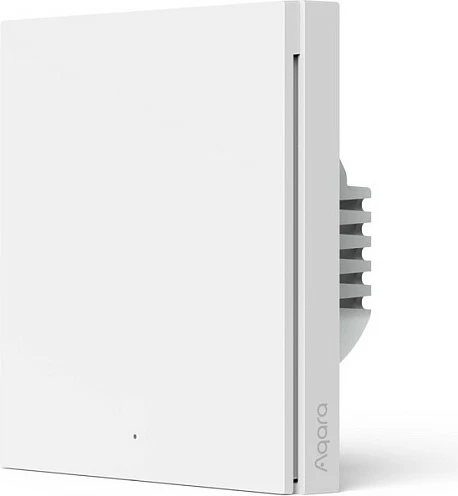 Switch muri smart Aqara H1, No Neutral, Single Rocker, ZigBee, HomeKit, i bardhë