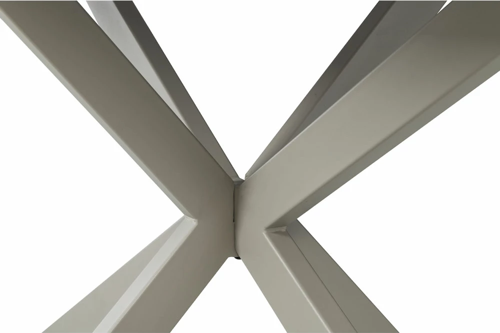 Tavolinë CASPIAN, ngjyrë gri me dizajn mermeri, 180x90x75 cm