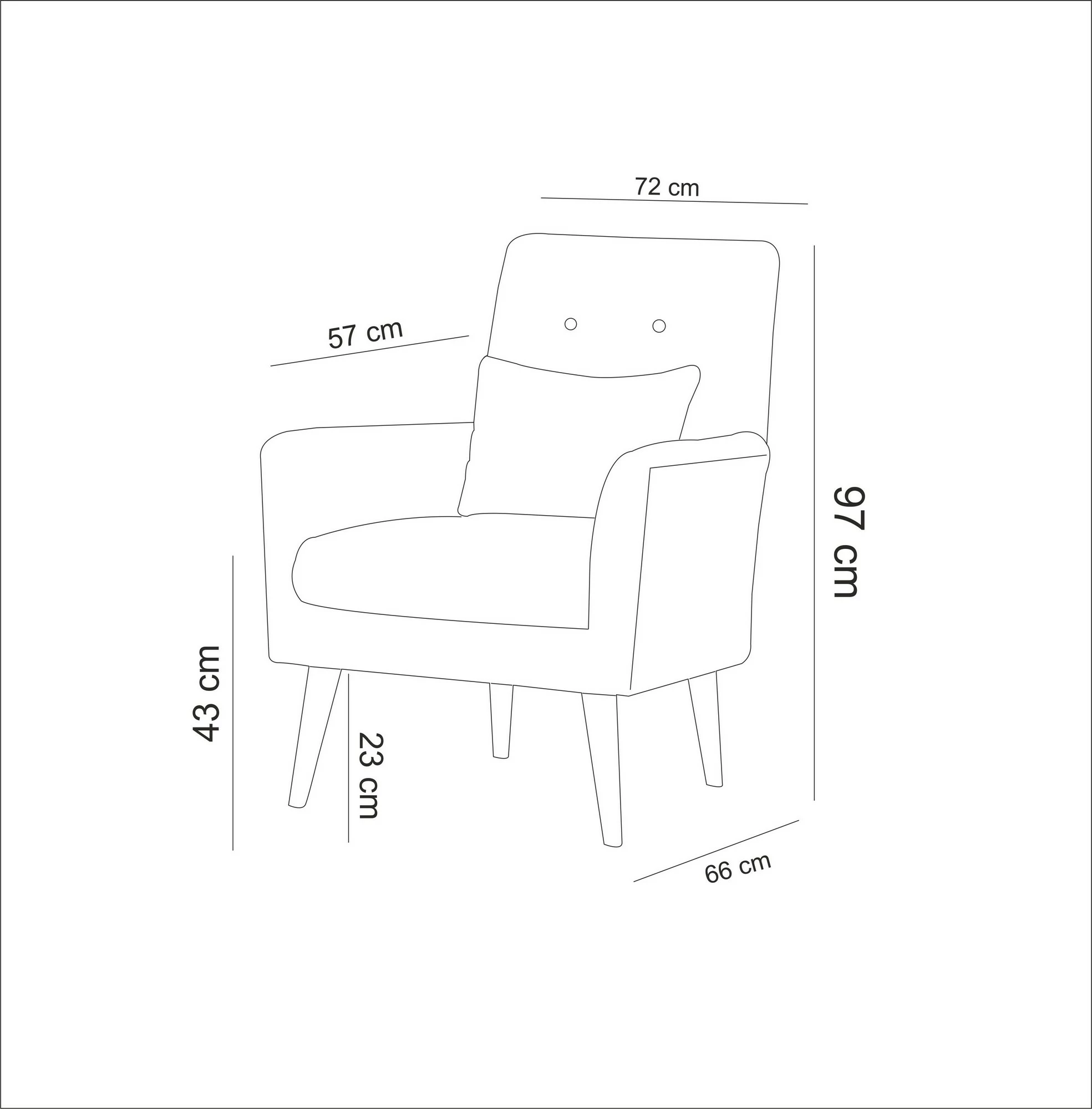 Karrige krahu, ngjyrë gri, Atelier del Sofa, Zeni Berjer