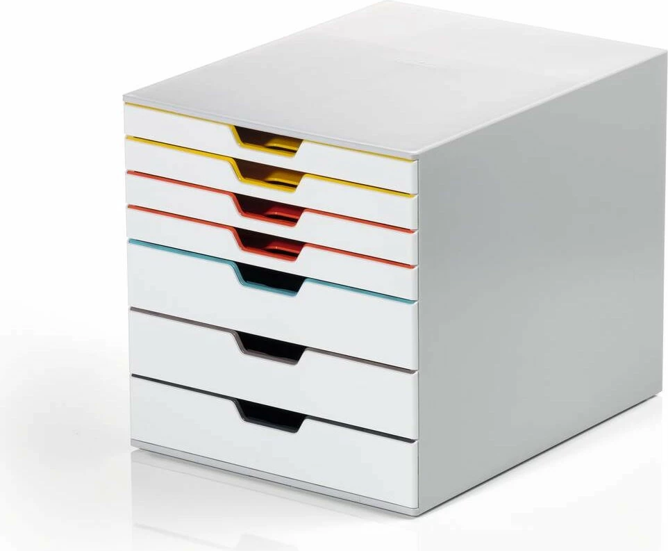 Organizer me 7 sirtarë Durable VARICOLOR MIX 7, plastikë, A4, gri