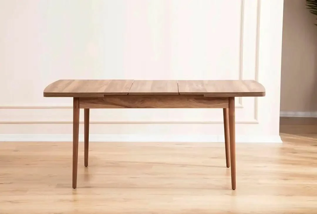 Tavolinë me karrige, zgjatshme, krem, 5 copë, Skye Decor, Lidyana