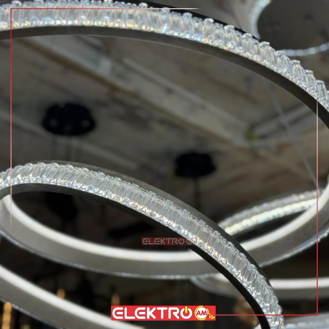 Abazhur LED i varur me kristale 11083-1 GR