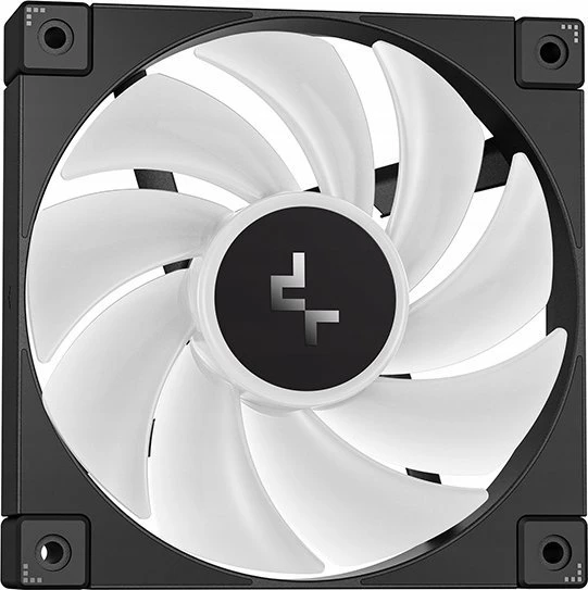 Ftohës me ujë AIO Deepcool LP240 (R-LP240-BKMSNC-G-1), radiator 240 mm, ARGB, ekran dot-matrix, i zi, set me 2 ventilatorë 120 mm