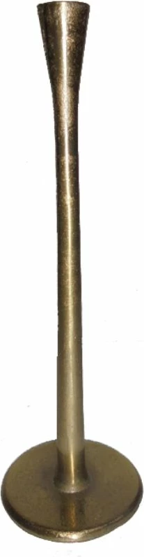 Mbajtëse qirinjsh HASTAM, alumin, ngjyrë ari, 10x10x36 cm