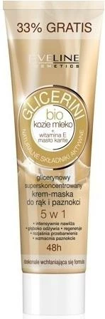 Krem maskë për duar dhe thonj Eveline Cosmetics Glycerin 5-in-1, 100ml