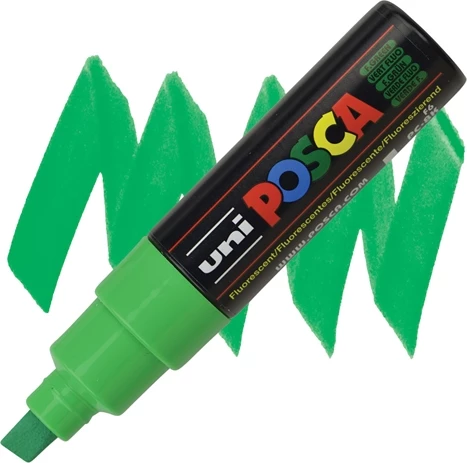 Marker Uni-pc-8k Posca Flourescent i gjelbër
