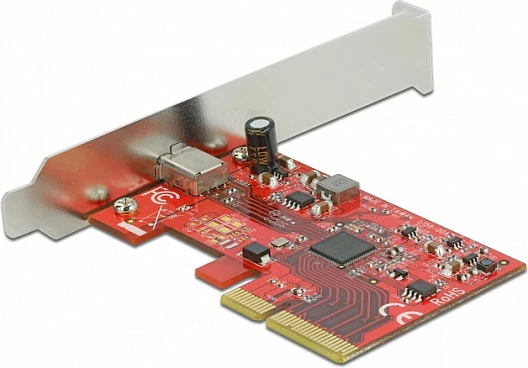 Kartë zgjerimi PCIe DeLOCK, USB 3.2 Gen 2x2 Type-C, 20 Gbit/s, low-profile