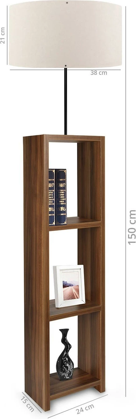 Llambë dyshemeje prej druri, Opviq, AYD - 2559, ngjyrë krem, 150cm