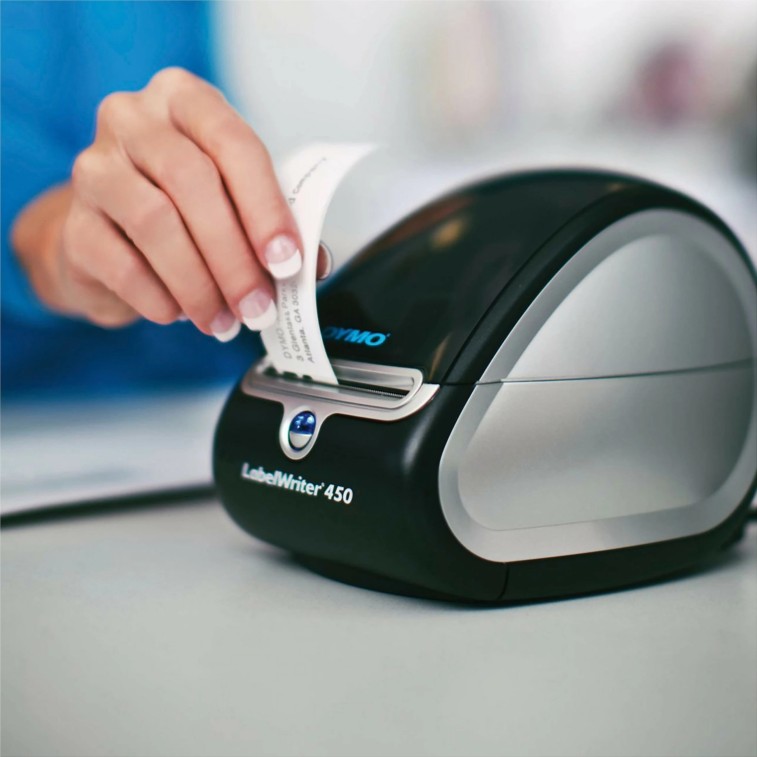 Etiketa Dymo LabelWriter 28 x 89 mm, 2x130 copë, zi në të bardhë