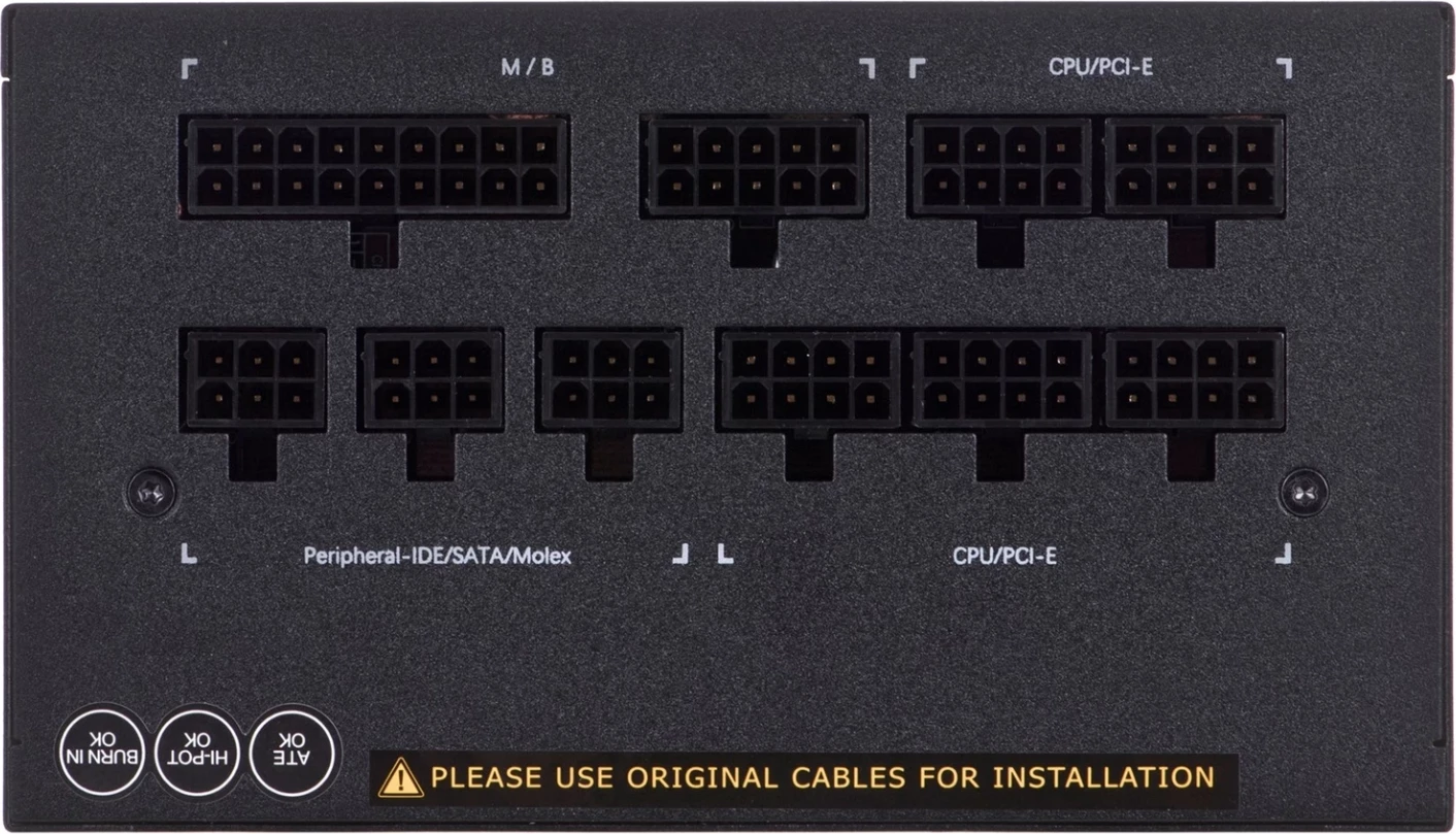 GIGABYTE POWER SUPPLY 750W, ATX 12V v2.31, SATA x 8, 100-240 V, 60-50 Hz, 90%