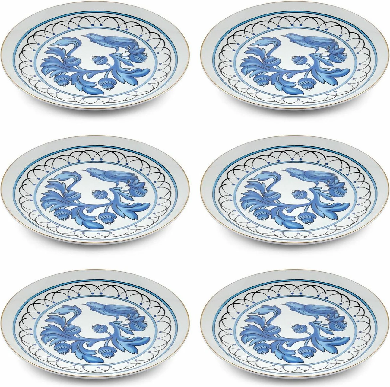 Set pjatash për ëmbëlsira (6 copë), Hermia, DNR0051
