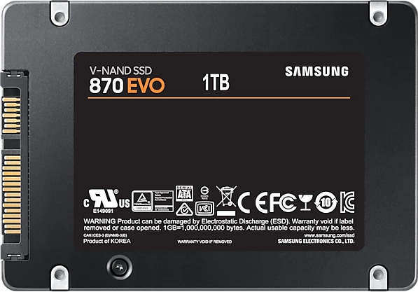 SSD disk Samsung 870 EVO MZ-77E1T0B/EU 1TB SATA3 2.5" i zi