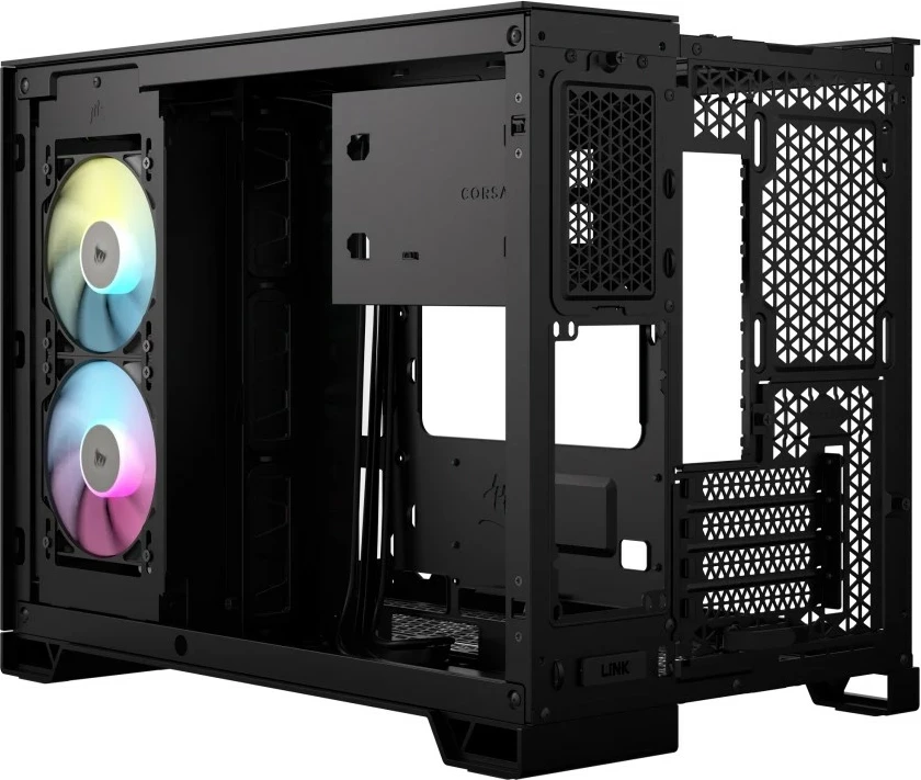 Kasë Corsair 2500X RGB Midi Tower mATX, e zezë