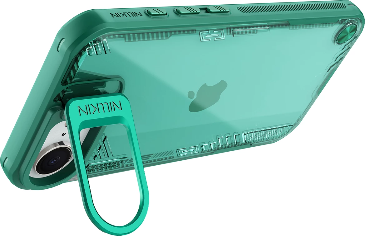 Mbështjellës Nillkin Iceblade Prop me qëndrim, për iPhone 16e, Gjelbër
