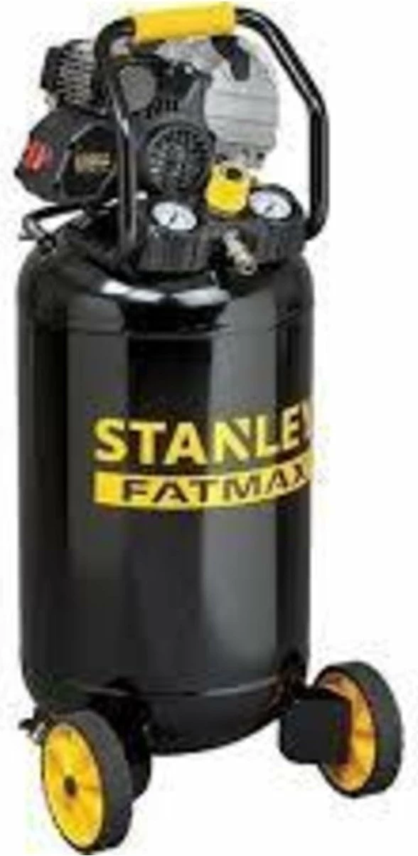 Kompresor ajri Stanley FATMAX HY227-10-50V, 50L, 10 bar, 2 HP, me vaj, zi/verdhë