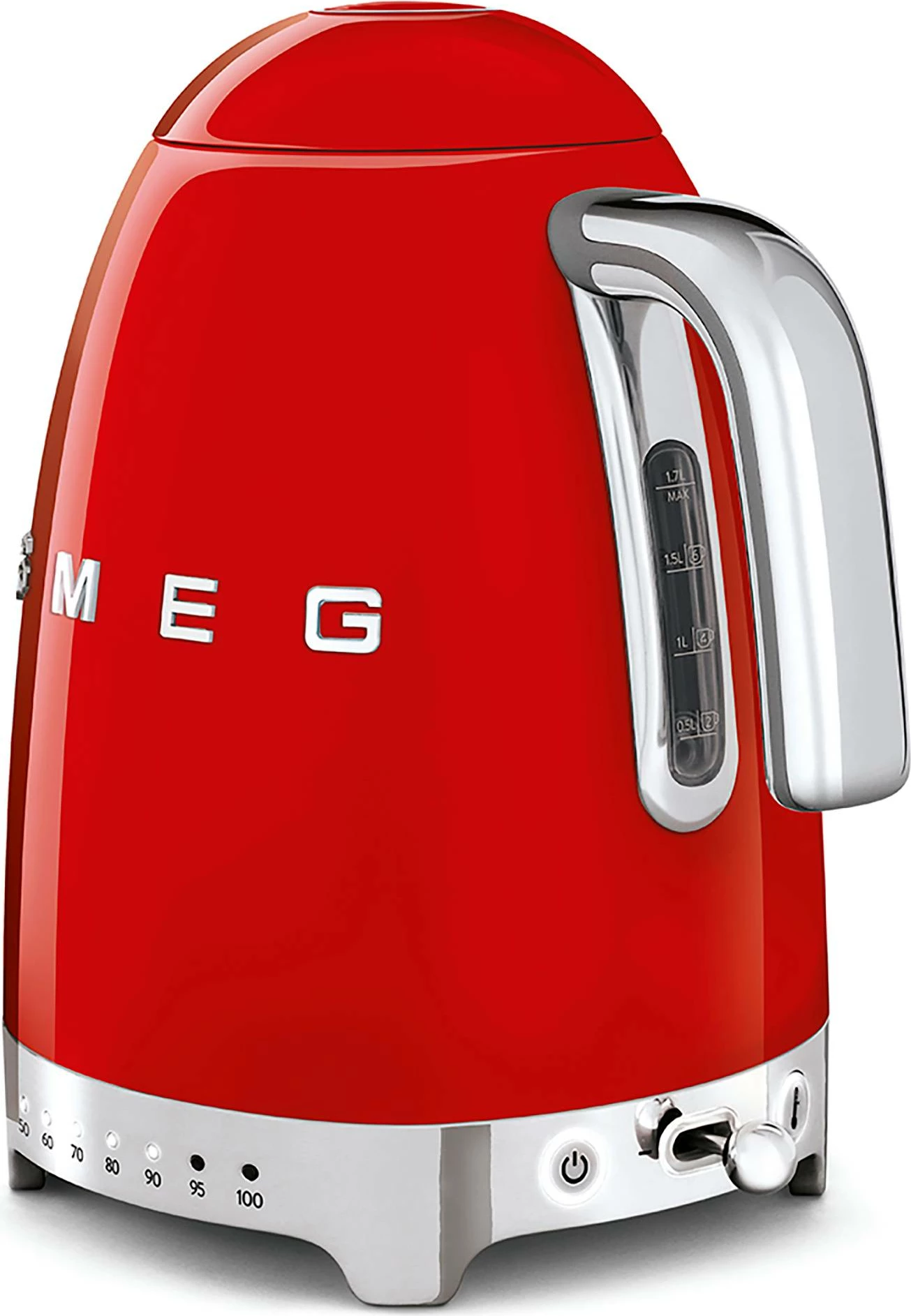 Çajnik elektrik Smeg KLF04RDEU 1.7 L, 2400-3000 W, i kuq