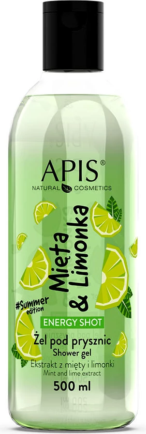 Xhel dushi për femra APIS Energy Shot Mint & Lime, 500ml