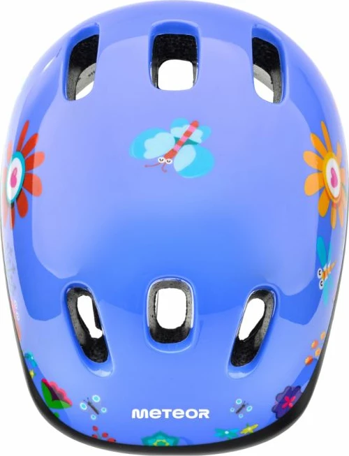 Helmetë biçiklete për fëmijë Meteor KS06 S Garden Blue 48-52 cm