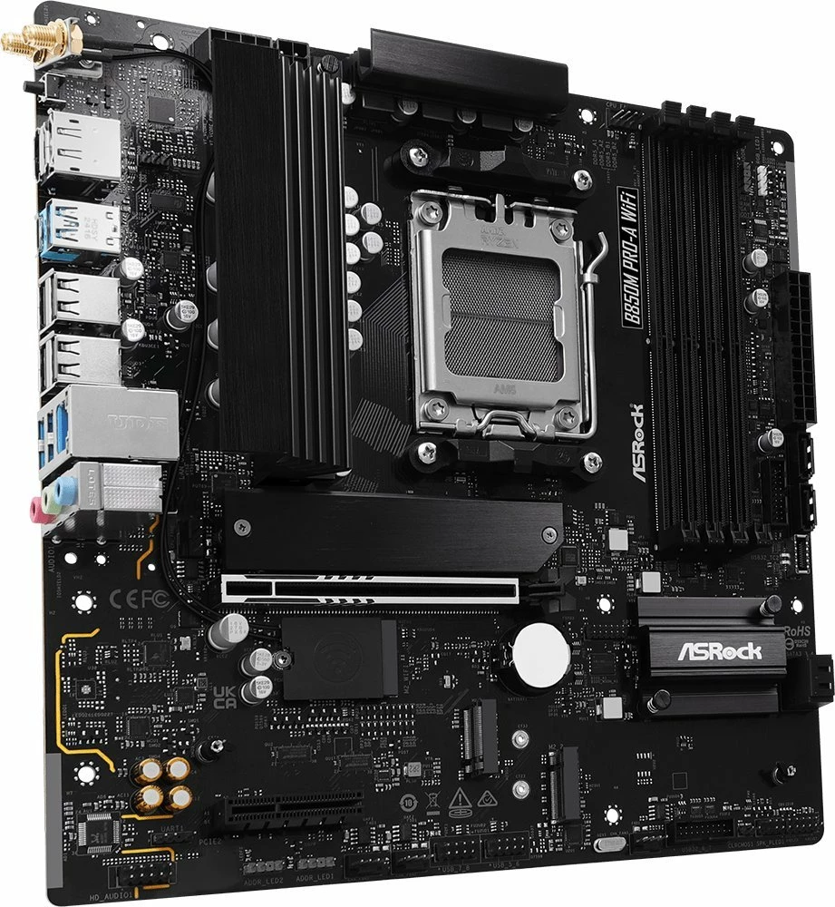 Pllakë amë ASRock B850M PRO-A WiFi, Micro ATX, DDR5, Wi‑Fi 6E