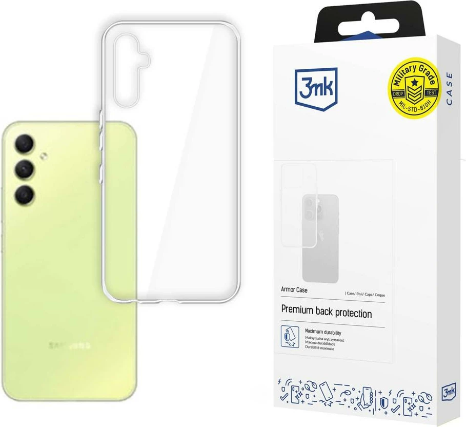 Mbështjellës 3mk Armor Case për Samsung Galaxy A35 5G, transparent