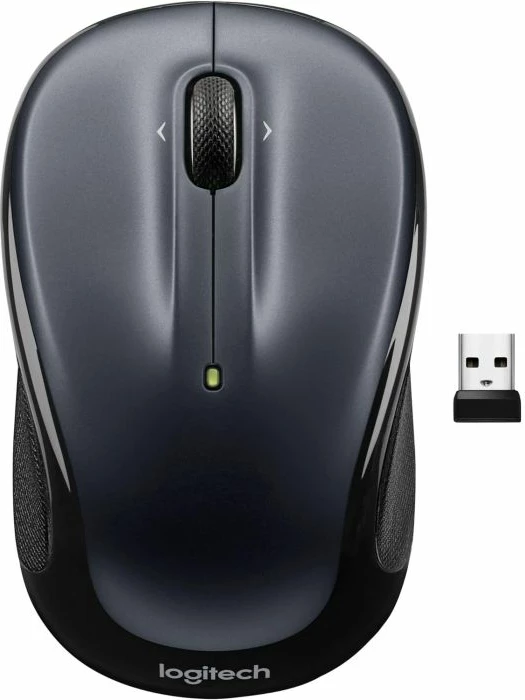 Maus wireless Logitech M325S 1000 DPI 5 butona 2.4 GHz, gri e errët/zi