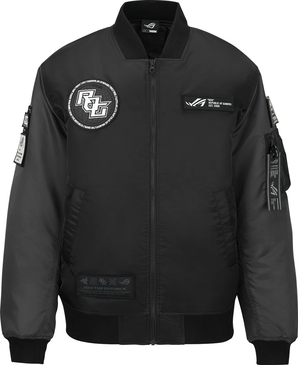 Xhaketë bomber ASUS ROG CJ3001, M, e zezë/gri