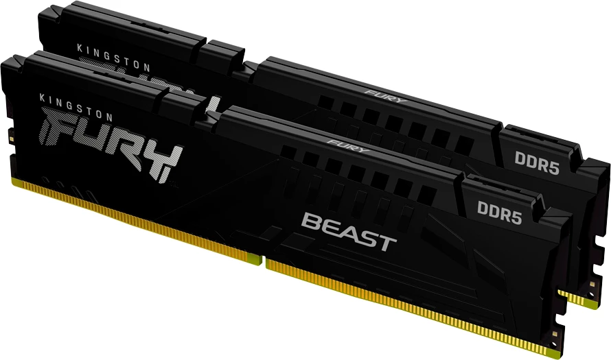 RAM Memorje Kingston FURY Beast EXPO 64GB (2x32GB) DDR5 6000MT/s CL30 DIMM 288-pin, e zezë, kit 2 copë