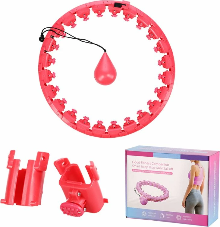 Hula hop me peshë Yakimasport FH01, e kuqe