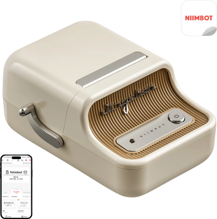 Printer etiketa portativ NIIMBOT B21 Pro, Bluetooth, krem