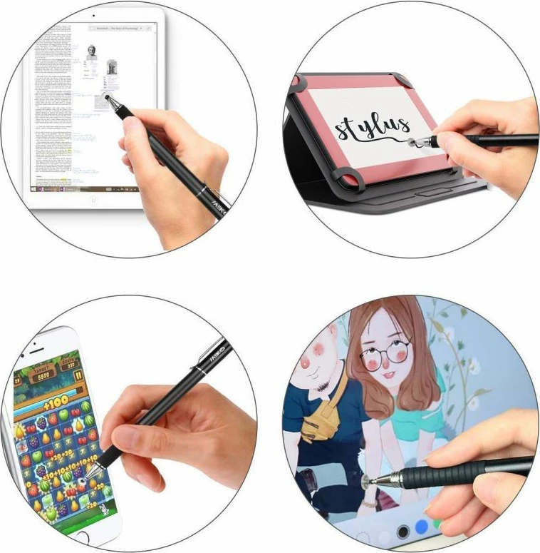 Stylus Tech-Protect Stylus Pen, metal, për smartphone, Rozë