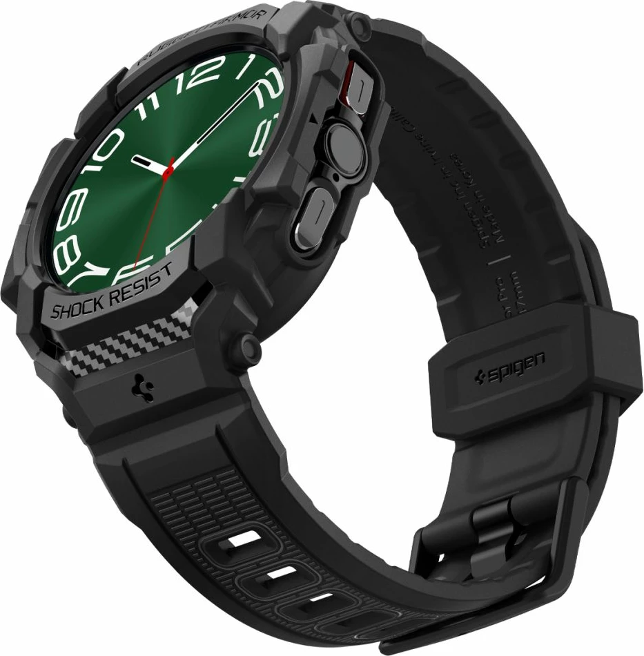 Mbështjellës Spigen Rugged Armor Pro për Samsung Galaxy Watch Ultra 47mm, i zi
