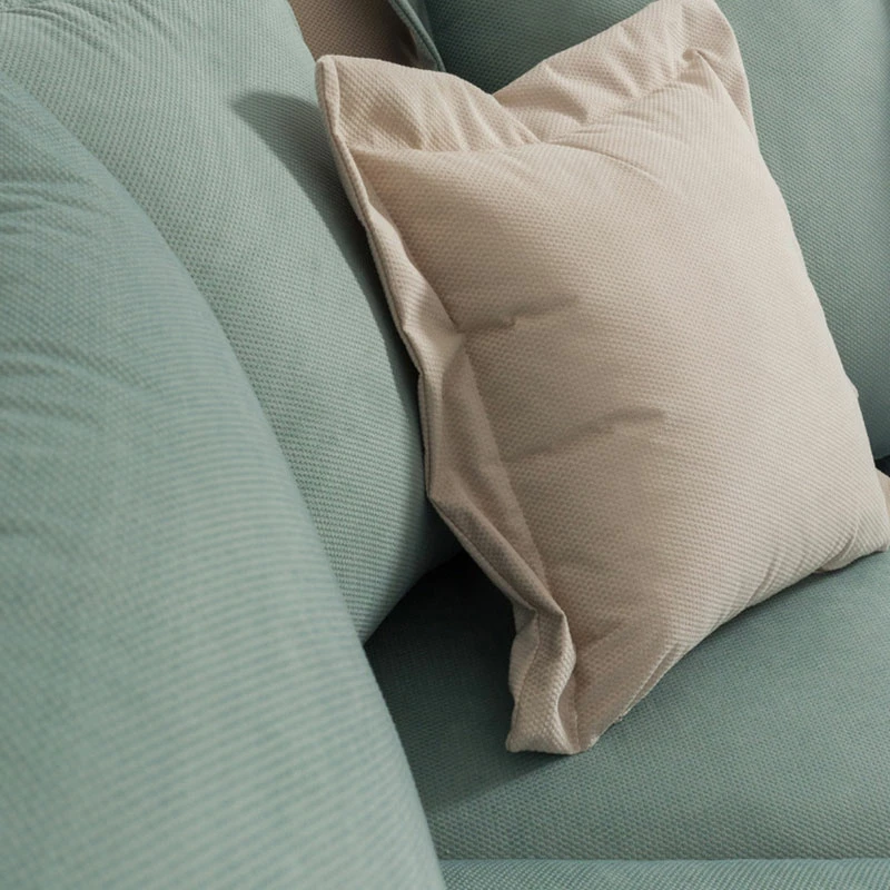 Kënd divani Romantic, kënd i djathtë, stof ciel-krem, 290x235x95cm