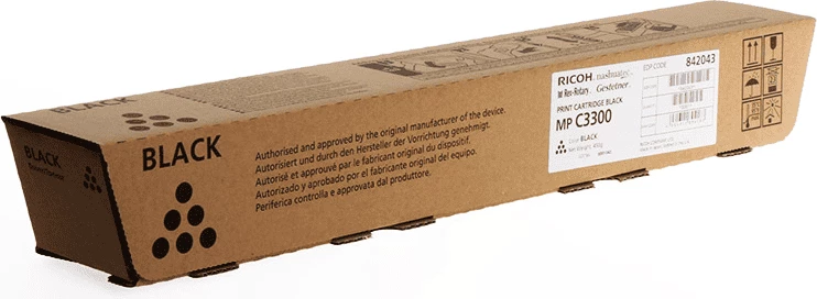 Toner Ricoh MP C3300 842043 rendiment 20000 faqe, e zezë