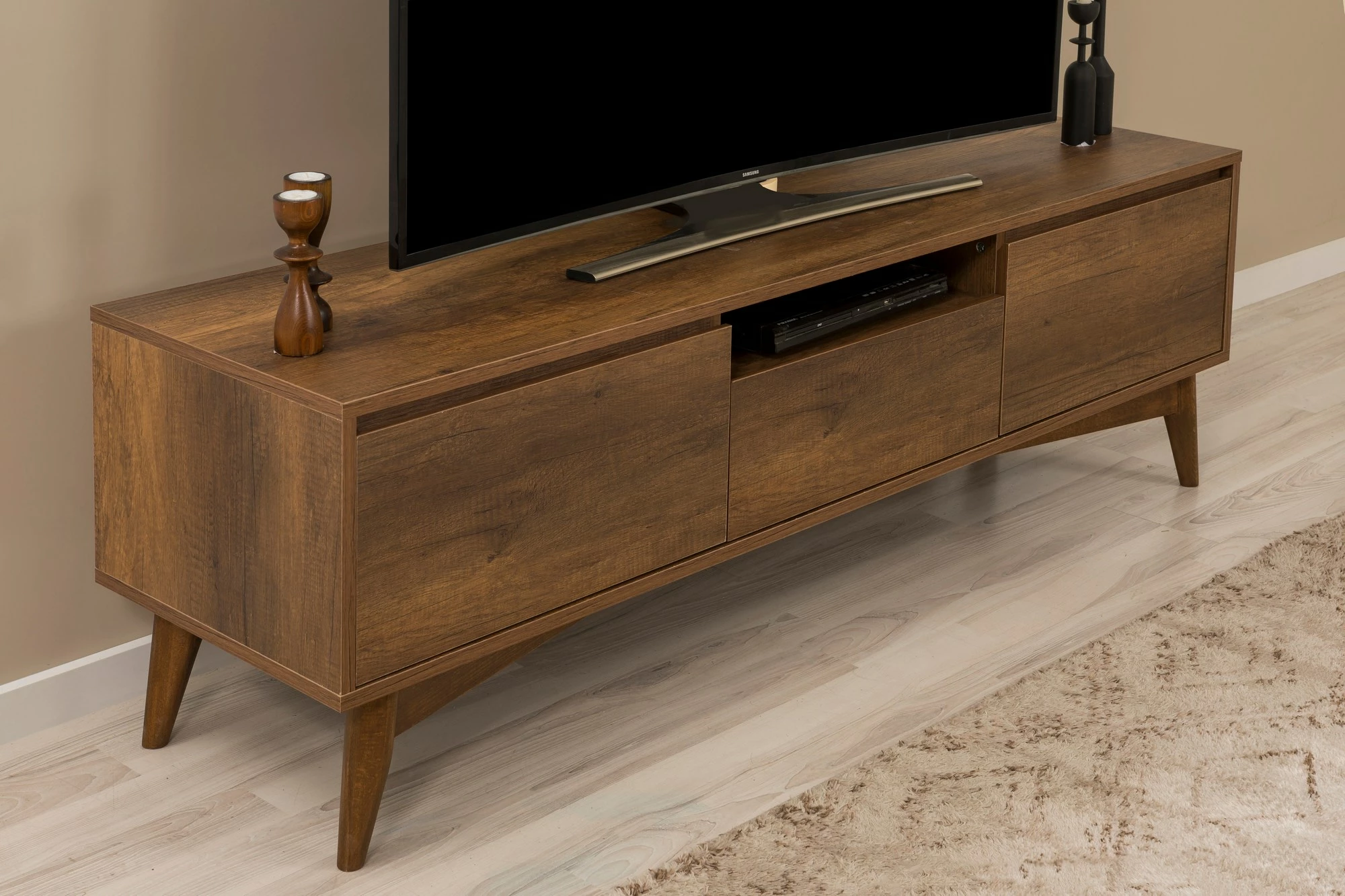 Komodë TV, ngjyrë arre, Skye Decor, Vina