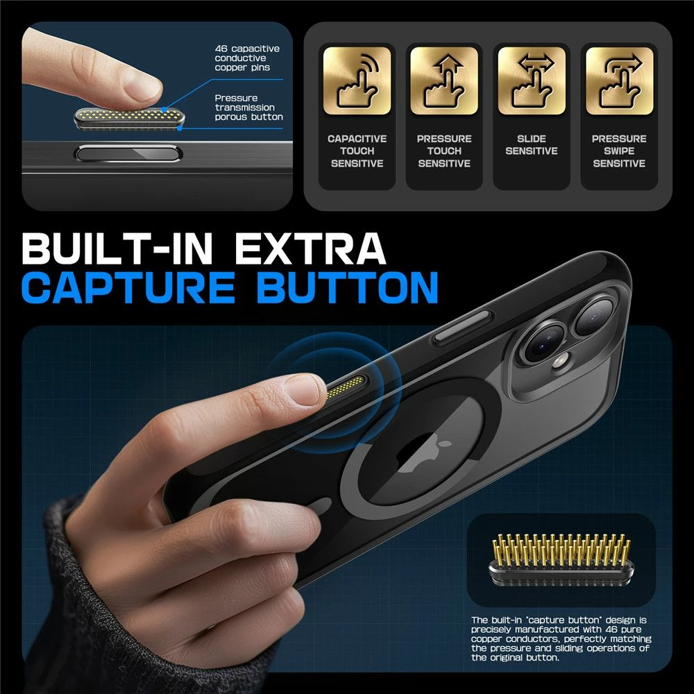 Mbështjellës Supcase UB Mag për iPhone 15 Pro Max, MagSafe, i zi
