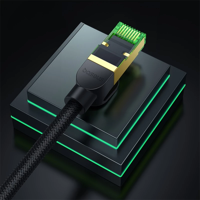 Kabllo rrjeti Baseus Cat 8 RJ45, 40Gbps, 20m, e zezë