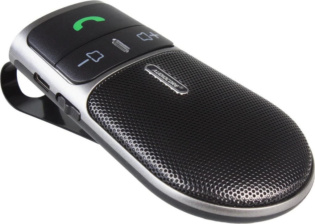 Set hands-free Bluetooth Audiocore AC480, BT 5.0 A2DP, altoparlant 2W, bateri 800 mAh, i zi